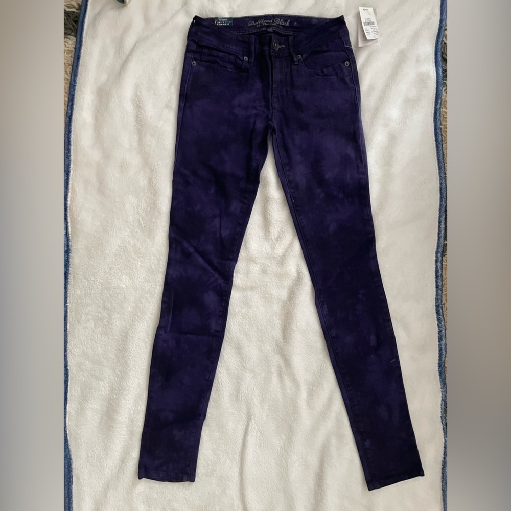 NWT Bullhead Purple Tie Dye Skinny Jeans NWT Juniors size 3